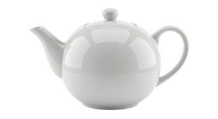Isolated White Teapot
