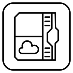 Fototapeta premium file cloud