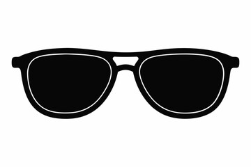 Fototapeta premium sunglass sihouette black vector