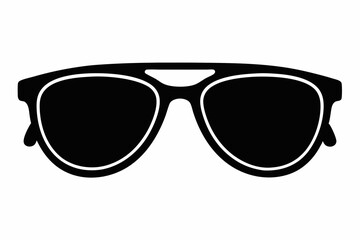 Fototapeta premium sunglass sihouette black vector
