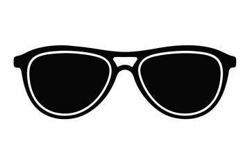 Fototapeta premium sunglass sihouette black vector