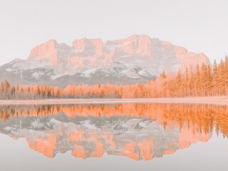 Mountain Reflection Sunrise Landscape