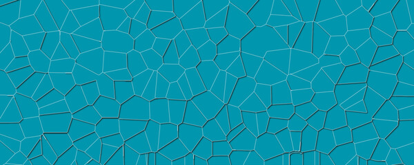 Modern Abstract Mosaic with Intricate Structural Digital Composition

