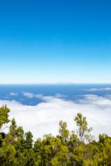 Island La Palma seen from Island El Hierro, Canary Islands, Spain, Europe.