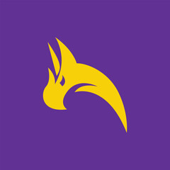 Logo vector graphic illustration of design abstract tribal dragon snake  on a isolated background