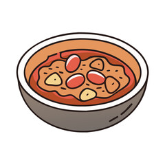 beef stew vector art, beef stew icon, food vector illustration