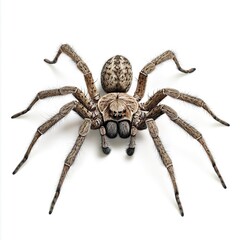 Photo of Huntsman spider isolated on white background