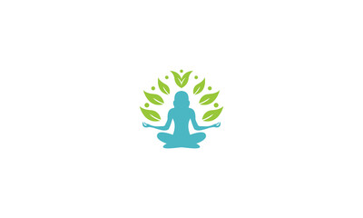 yoga logo design, for health company