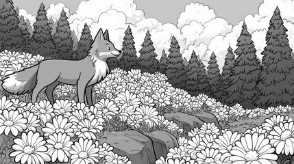 A collection of whimsical coloring book pages featuring charming, simplified fox characters, ideal for preschoolers to unleash their creativity and embark on a fun and educational coloring adventure. 