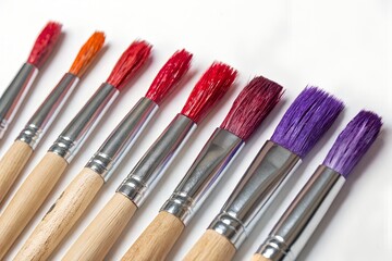 set of paint brushes