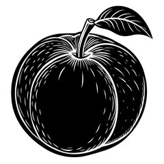 black and white apple