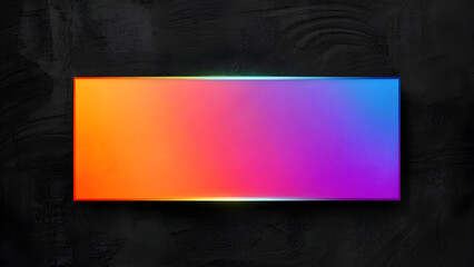 Vibrant rectangle graphic on dark backdrop