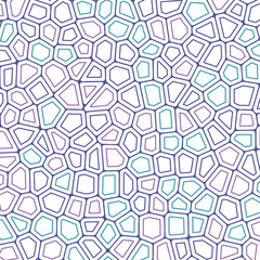 The contour pattern of the mosaic. The idea of a stained glass window, masonry walls or fences. The outline for coloring the mosaic. Simple background