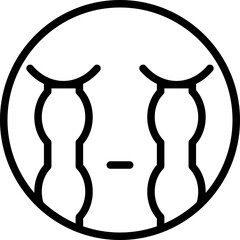 Loudly Crying Icon