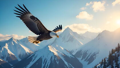 Fototapeta premium eagle in the sky
