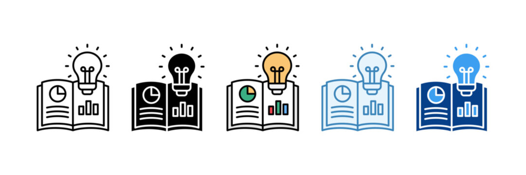 Idea Book  Icon Set Multiple Style Collection