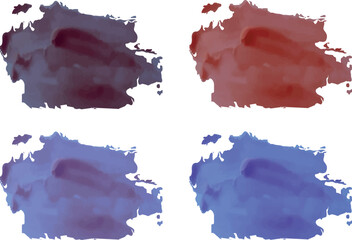 dark colors abstract textured stains banners set