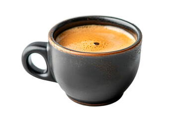 Obraz premium Espresso in Dark Cup Rich Aroma Morning Coffee
