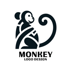 Obraz premium Monkey Vector Logo Design