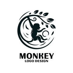 Monkey Vector Logo Design