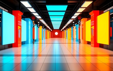 Futuristic Tunnel Corridor (1)