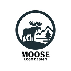Moose Vector Logo Design