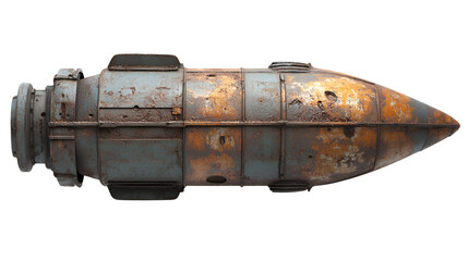 Rusty Torpedo Relic Vintage Military Weaponry