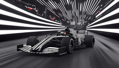 F1 Car Tunnel Race