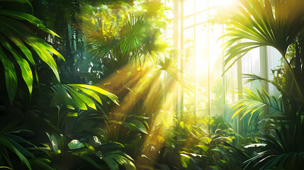 shining glass panels