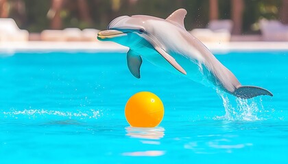 Dolphin Jumping Pool Play