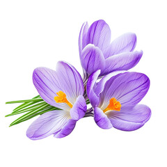 Crocus isolated on white background