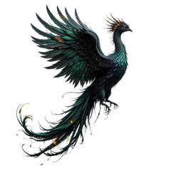 Obraz premium Majestic Dark Phoenix Bird