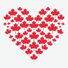 Canada Love Flag T-Shirt Designs Typography Vector Design