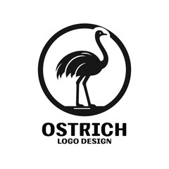 Ostrich Vector Logo Design