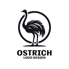 Ostrich Vector Logo Design