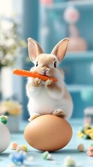 Easter Bunny on Egg