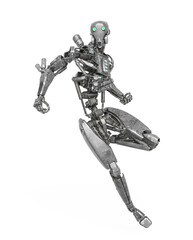 apocalypse cyborg is ready for some action like a comic hero
