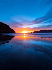 Sunrise Beach Reflection (1)