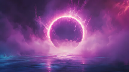 Enigmatic portal surrounded by a mystical aura. Enigmatic Aura. Illustration