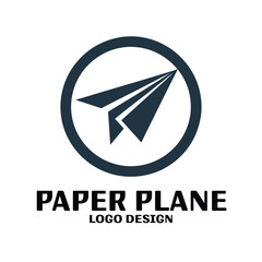 Paper Plane Vector Logo Design