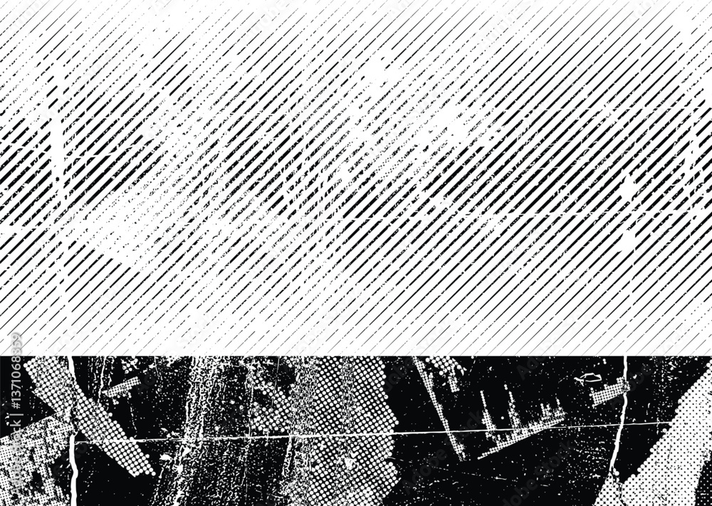 Leinwandbilder grunge textured banner with rough edges. halftone dots texture. overlay grunge texture . simply plac