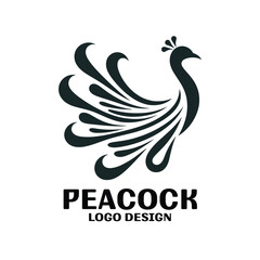 Peacock Vector Logo Design