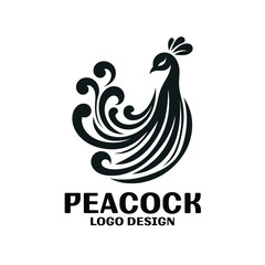 Peacock Vector Logo Design