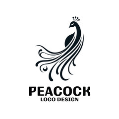 Peacock Vector Logo Design