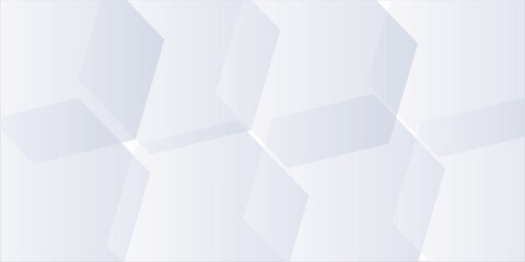 White background abstract art vector illustration with hexagon shape