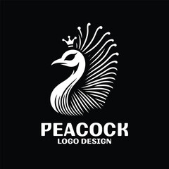 Peacock Vector Logo Design