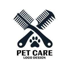 Pet Care Vector Logo Design
