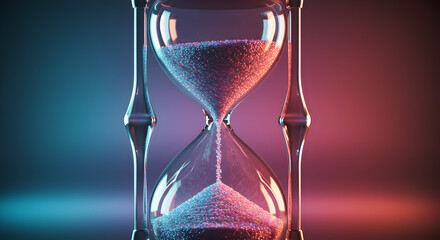 Ephemeral Flow: A Conceptual Hourglass Transcending Temporal Realms with Quantum Sands