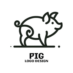 Pig Vector Logo Design