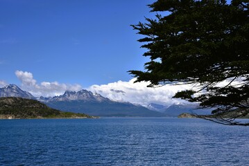 View in Tierra del Fuego Argentina, end of the world